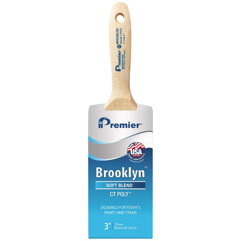 Brooklyn 3 In. CT Poly Beavertail Varnish Brush