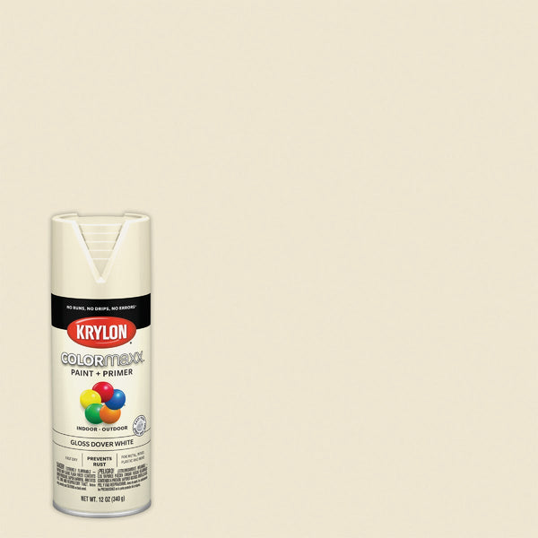 Krylon ColorMaxx 12 Oz. Gloss Spray Paint, Dover White