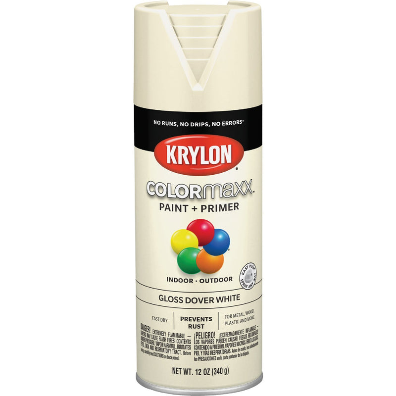 Krylon ColorMaxx 12 Oz. Gloss Spray Paint, Dover White