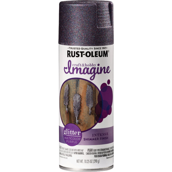 Rust-Oleum Imagine Craft & Hobby 10.25 Oz. Intense Multi-Color Purple Glitter Spray Paint
