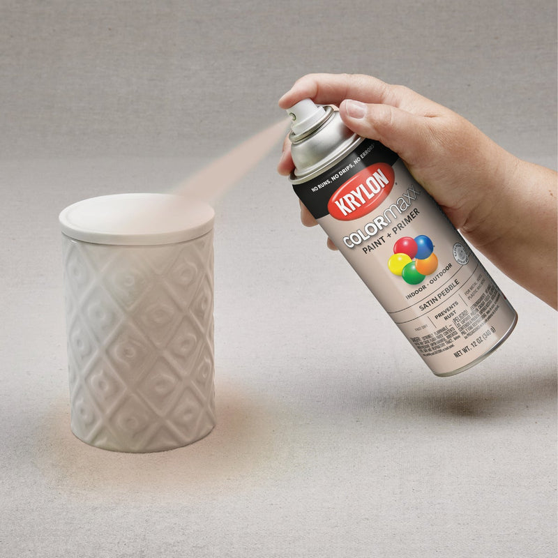 Krylon ColorMaxx 12 Oz. Satin Spray Paint, Pebble