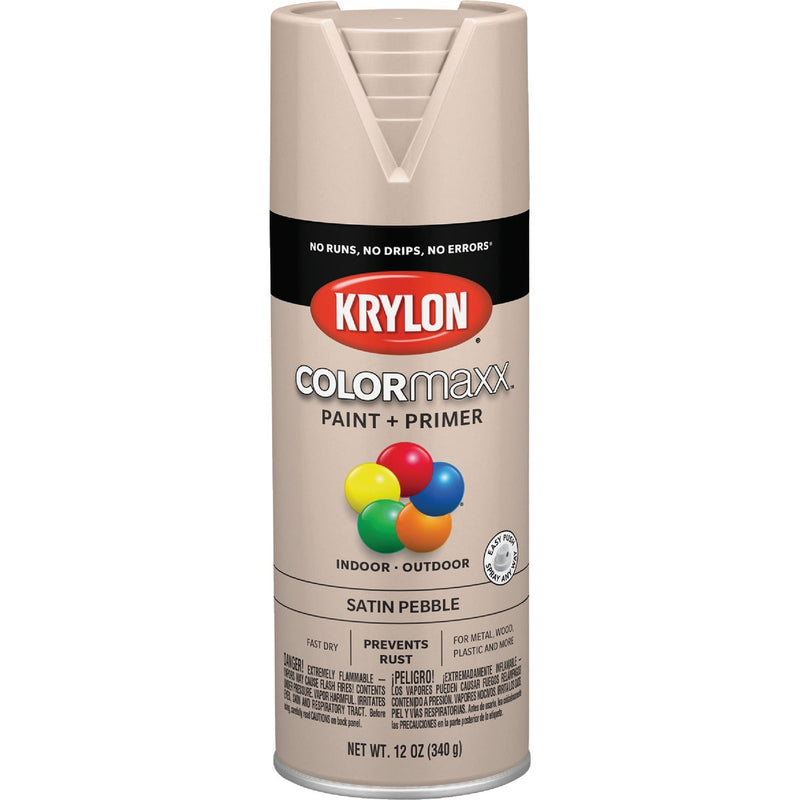 Krylon ColorMaxx 12 Oz. Satin Spray Paint, Pebble