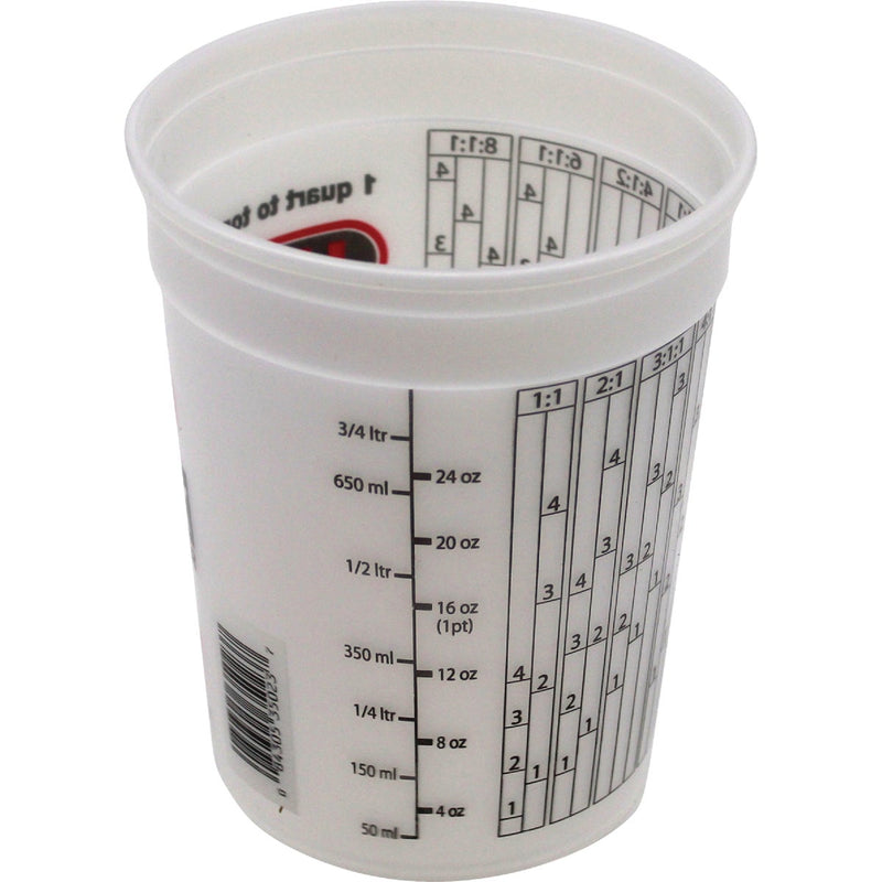 Leaktite 1 Qt. Semi-Transparent Multi-Mix All Purpose Mixing And Storage Container