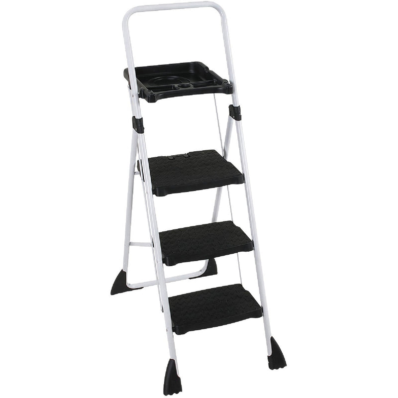 Cosco Max Workplatform 3-Step Folding Step Stool with 250 Lb. Load Capacity ANSI Type I Ladder Rating