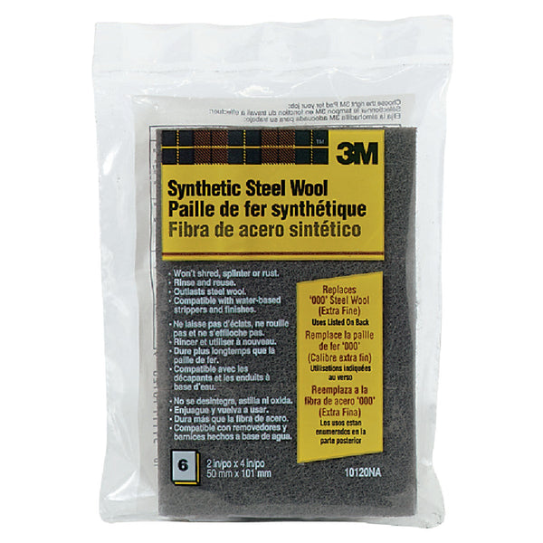 3M Synthetic Steel Wool Pads, Extra Fine Grit