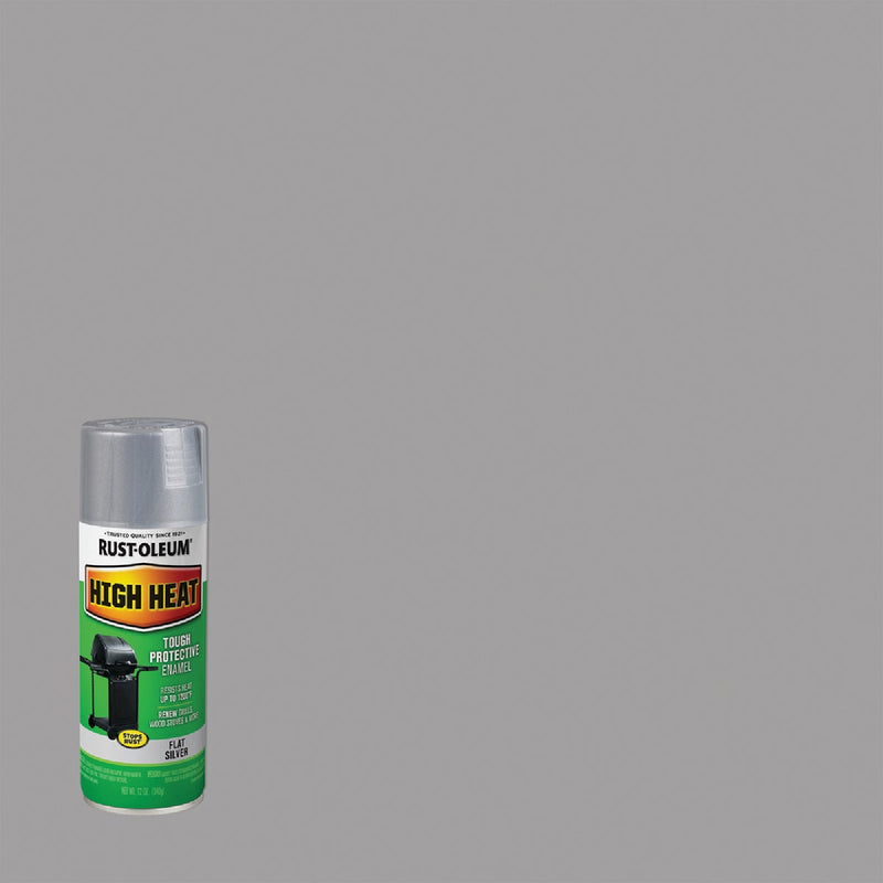 Rust-Oleum Silver Flat 12 Oz. High Heat Spray Paint