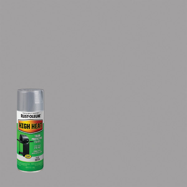 Rust-Oleum Silver Flat 12 Oz. High Heat Spray Paint