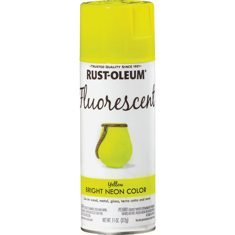 Rust-Oleum Fluorescent 11 Oz. Gloss Spray Paint, Fluorescent Yellow