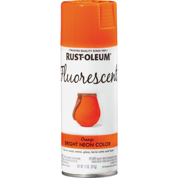 Rust-Oleum Fluorescent 11 Oz. Gloss Spray Paint, Fluorescent Orange