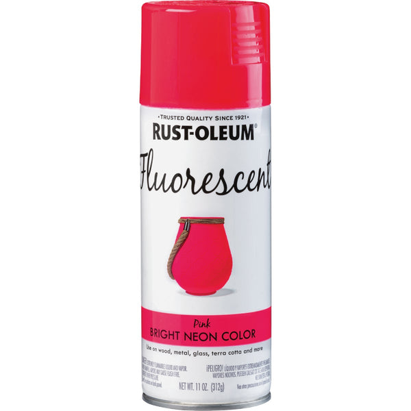 Rust-Oleum Fluorescent 11 Oz. Gloss Spray Paint, Fluorescent Pink