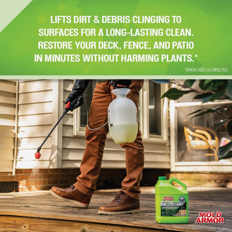 Mold Armor E-Z Deck, Fence & Patio Wash with Microban, 1 Gal.