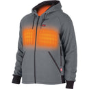 Milwaukee M12 Men's Gray Cordless Heated Hoodie Kit, L