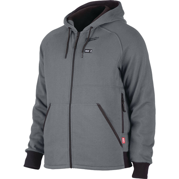 Milwaukee M12 Men's Gray Cordless Heated Hoodie Kit, 2XL