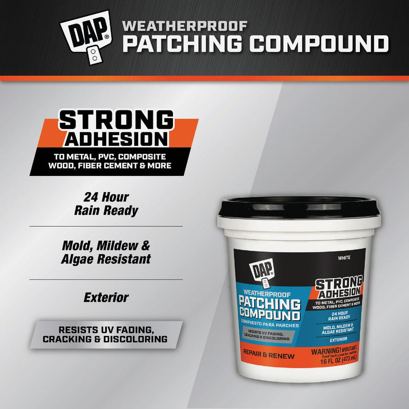 DAP 16 Oz. White Weatherproof Patching Compound