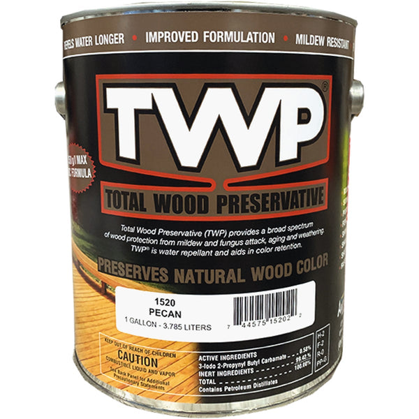 TWP1500 Series Low VOC Wood Preservative Deck Stain, Pecan, 1 Gal.