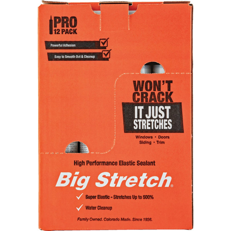 Sashco Big Stretch 10.5 Oz. Acrylic Elastomeric Caulk, Slate Gray