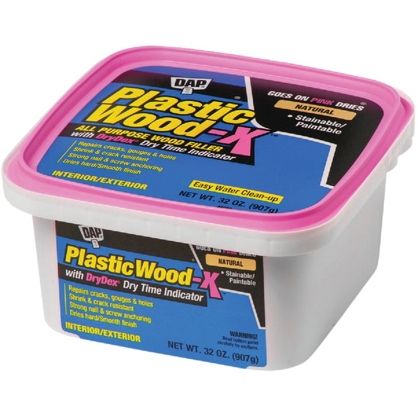 Dap Plastic Wood-X 32 Oz. All Purpose Wood Filler with DryDex Dry Time Indicator