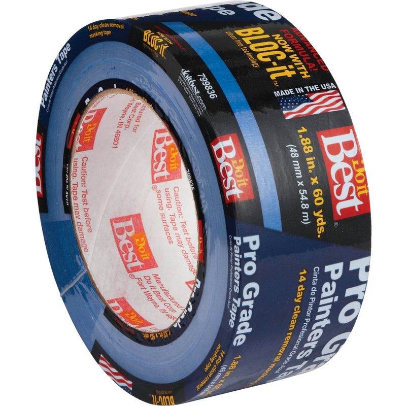 Do it Best Pro Grade 1.88 In. x 60 Yd. Blue Painter's Masking Tape