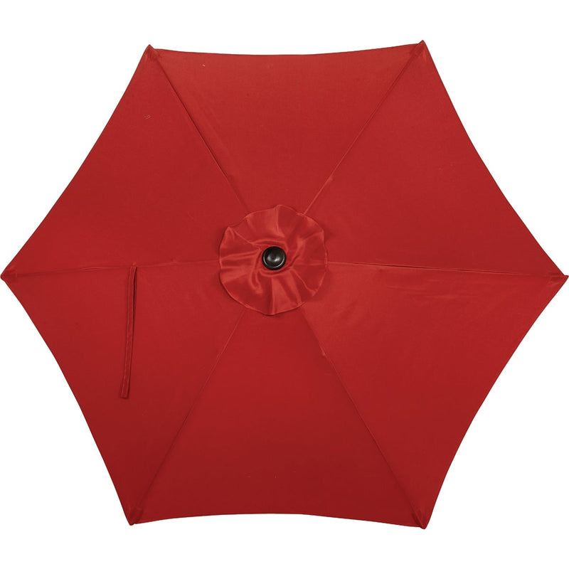 Outdoor Expressions 7.5 Ft. Aluminum Tilt/Crank Crimson Red Patio Umbrella