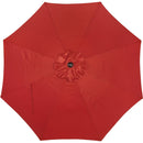 Outdoor Expressions 9 Ft. Aluminum Tilt/Crank Crimson Red Patio Umbrella