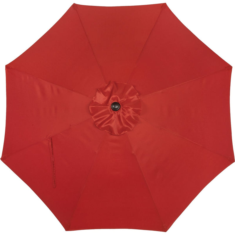 Outdoor Expressions 9 Ft. Aluminum Tilt/Crank Crimson Red Patio Umbrella