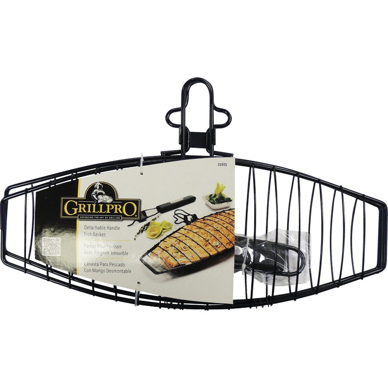 GrillPro 6.25 In. W. Steel Grill Fish Basket
