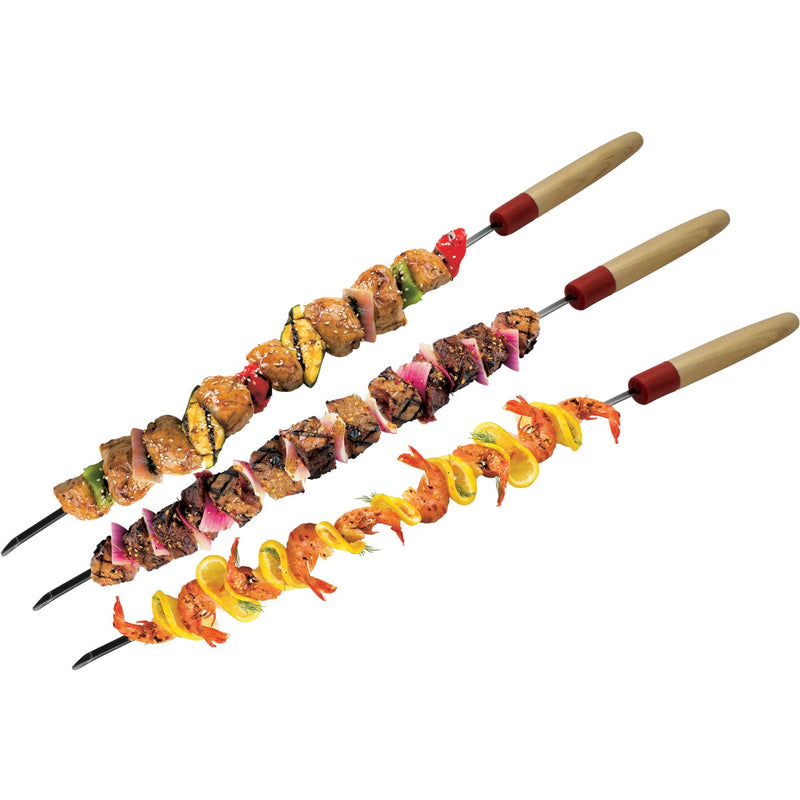 GrillPro 22 In. Stainless Steel Skewer (6-Pack)