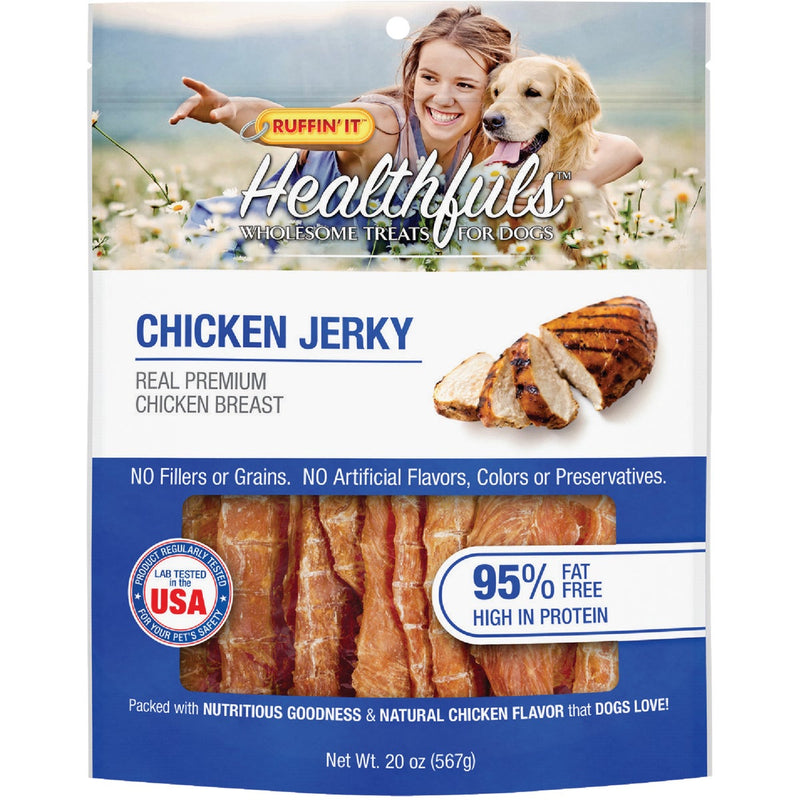 Ruffin' it Healthfuls Chicken Jerky Dog Treat, 20 Oz.