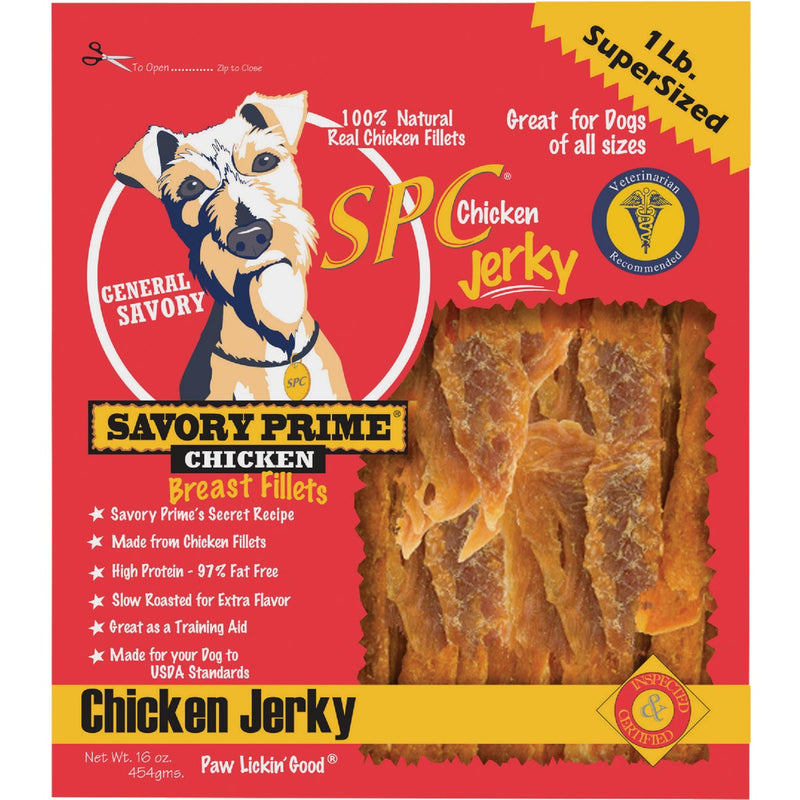 Savory Prime General Savory Chicken Jerky Dog Treat, 1 Lb.