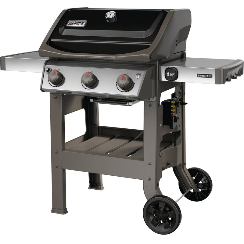 Weber Spirit II E-310 3-Burner Liquid Propane Gas Grill, Black