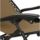 Outdoor Expressions Zero Gravity Relaxer Tan Convertible Lounge Chair