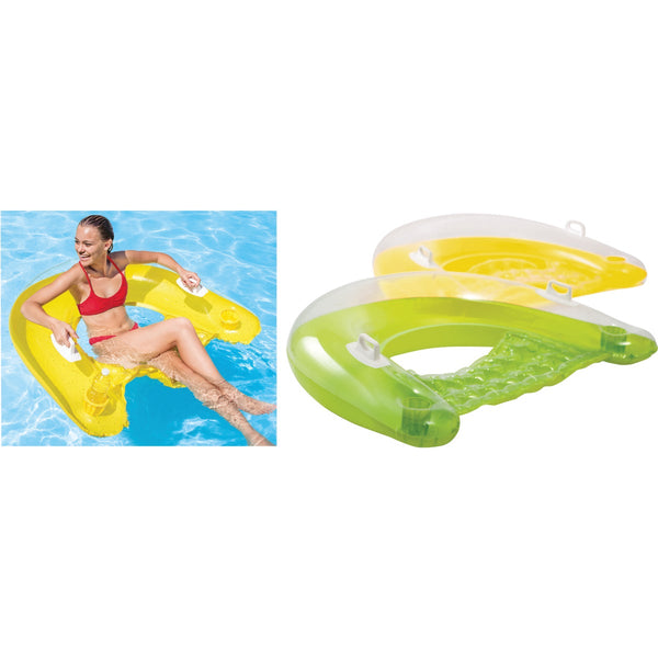 Intex Sit N Float 60 In. x 39 In. Floating Lounge Chair