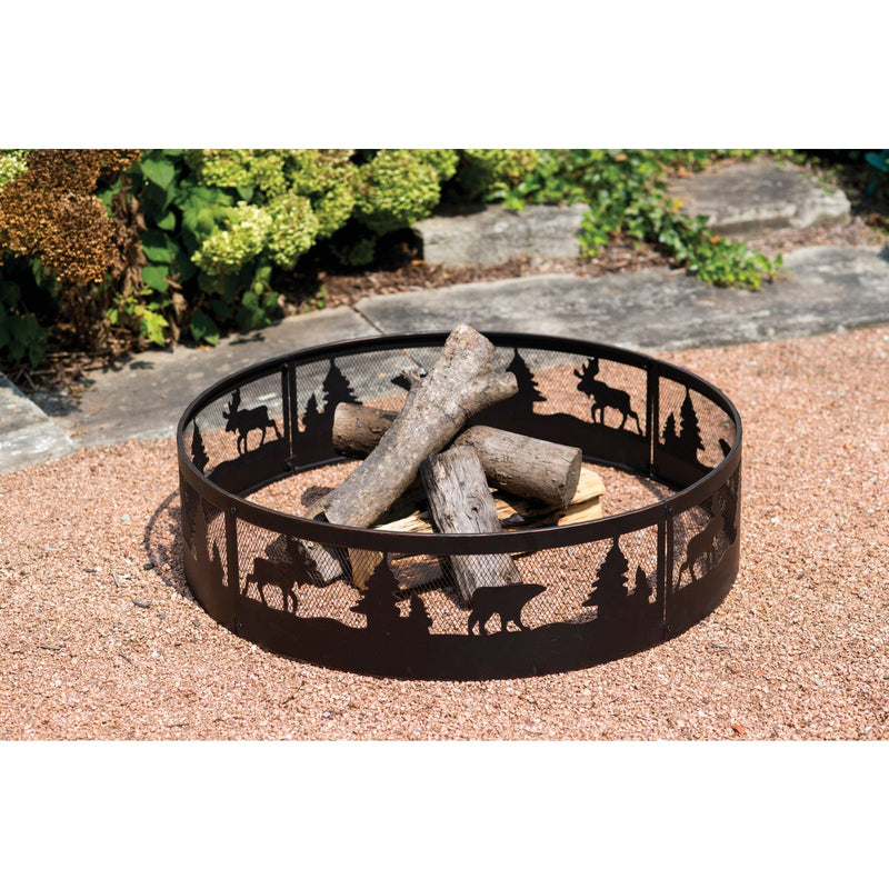 Outdoor Expressions 36 In. Antique Bronze Steel Fire Ring