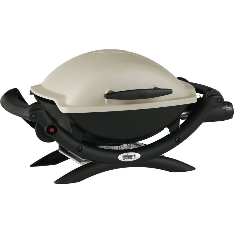 Weber Q 1000 1-Burner Silver 8,500-BTU LP Gas Grill