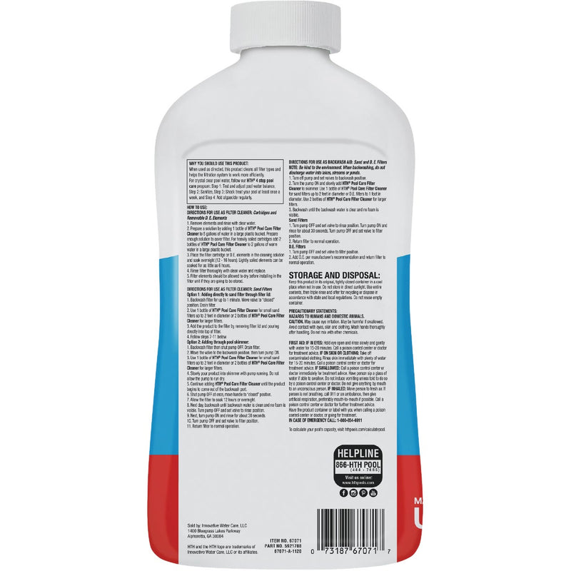 HTH Pool Care 32 Oz. Filter Cleaner