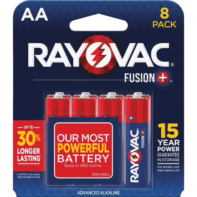 Rayovac Fusion AA Alkaline Battery (8-Pack)