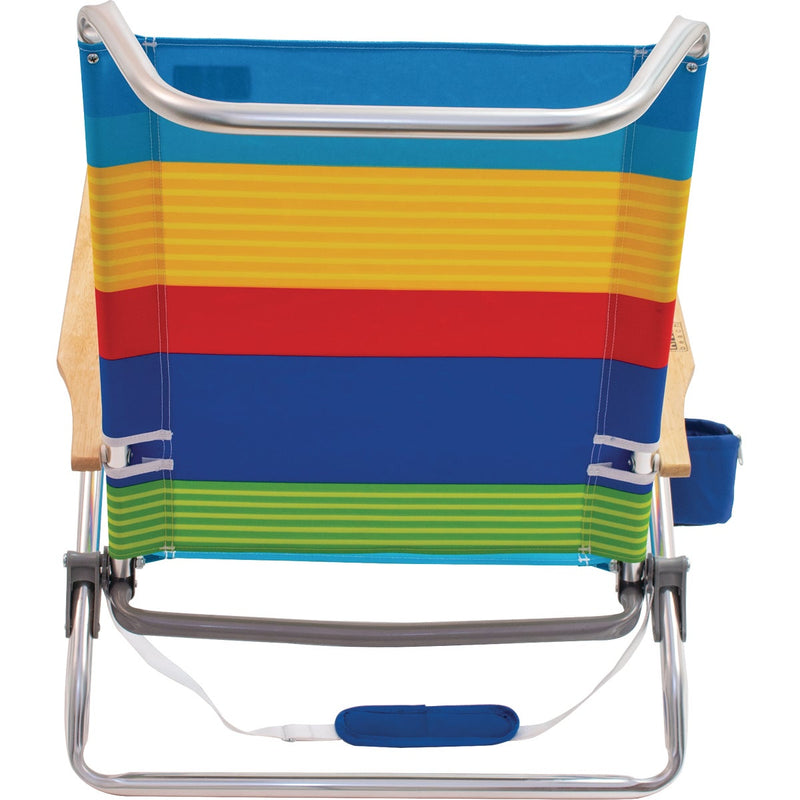 Rio Brands 5-Position Aluminum Lay Flat Beach Chair