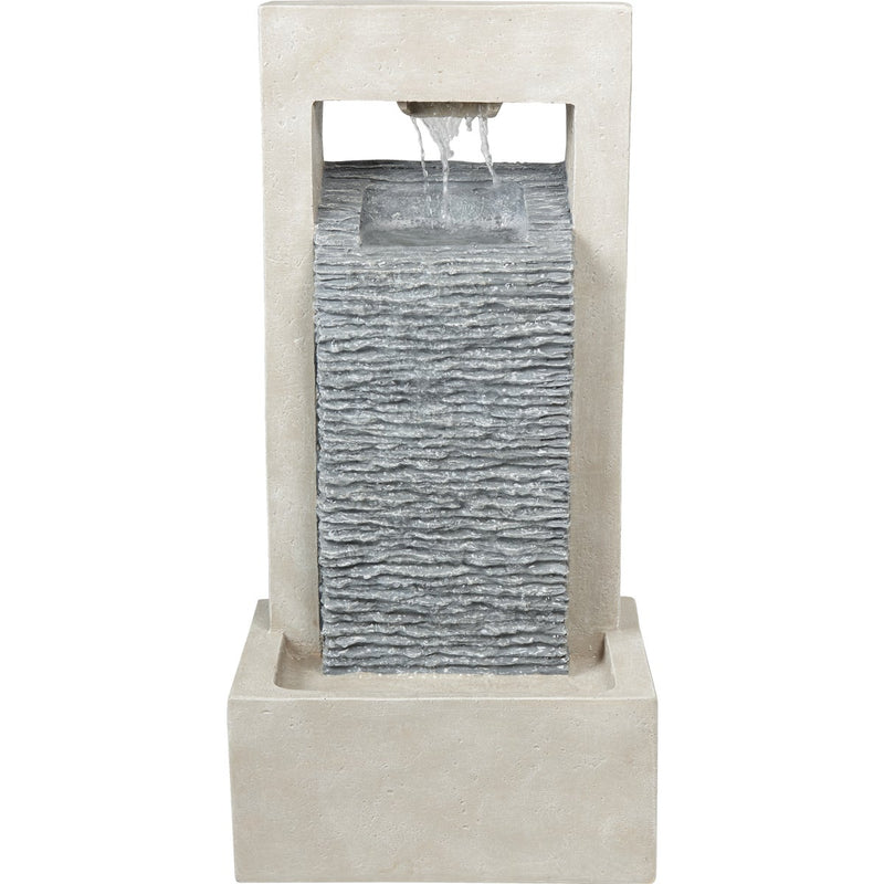 Best Garden 7.25 In. W. x 25.2 In. H. x 12.4 In. L. Resin Modern Style Fountain