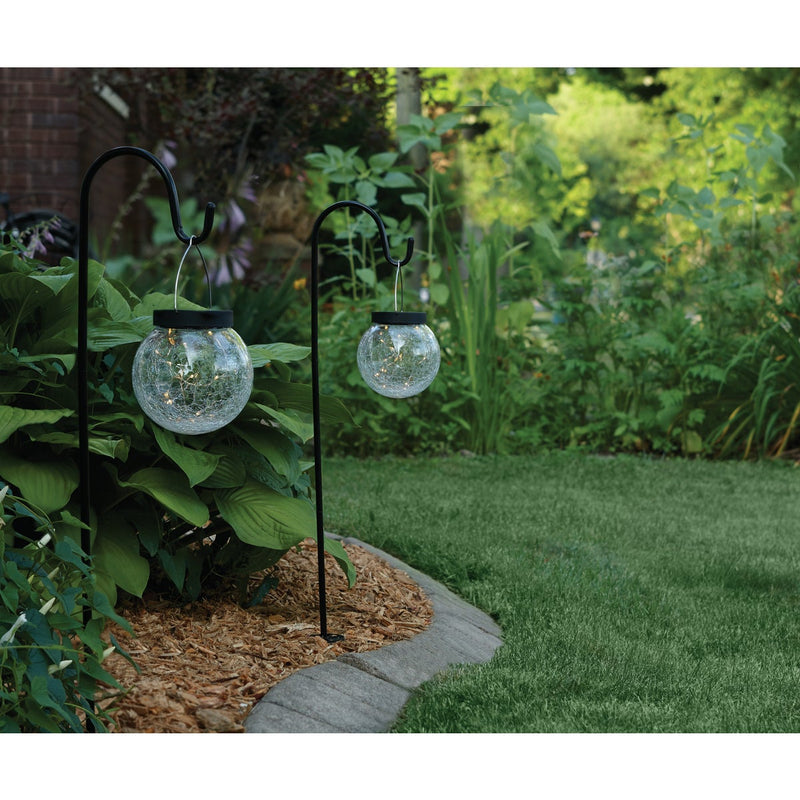 Outdoor Expressions Hanging Glass Globe 30 In. H. Solar Stake Light (2-Pack)