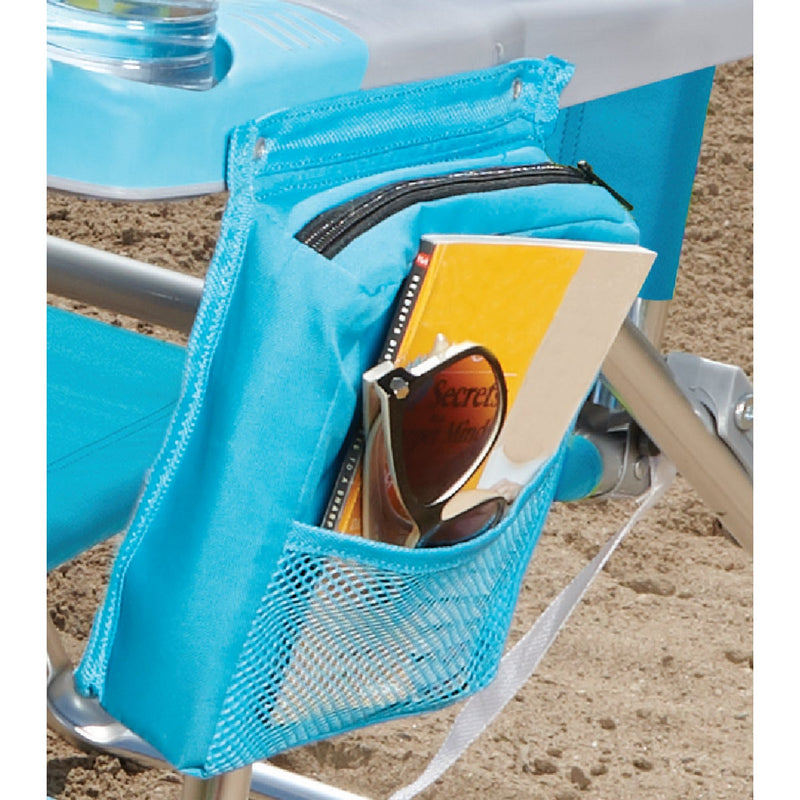 Rio Brands 4-Position Aluminum Folding Beach Chair with Insulated Pouch