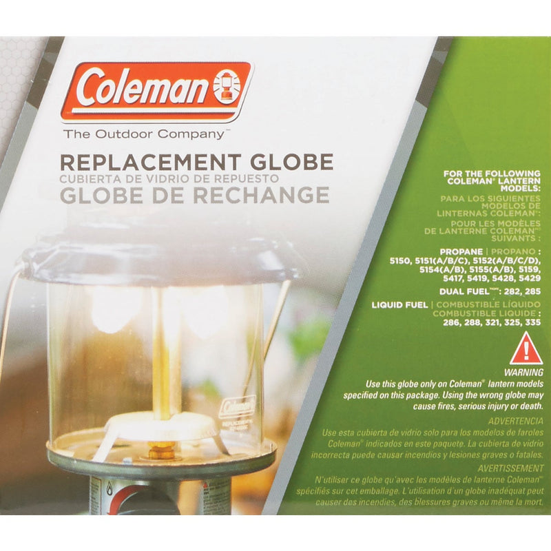 Coleman 4-1/2 In. H. x 4-1/4 In. Dia. Straight Lantern Globe