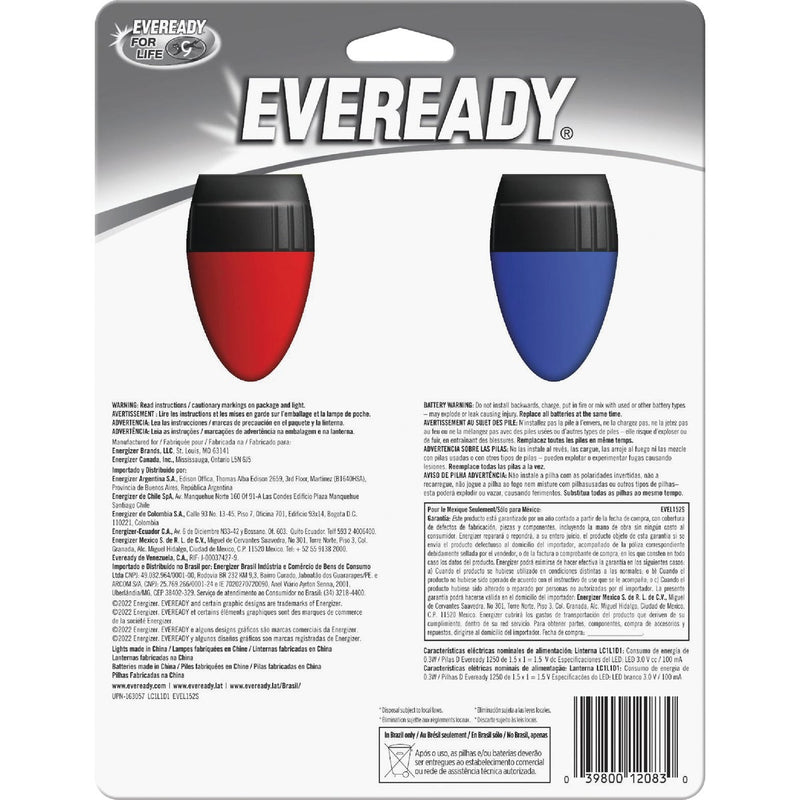 Eveready 7 Lm. LED 2D General Purpose Flashlight Set