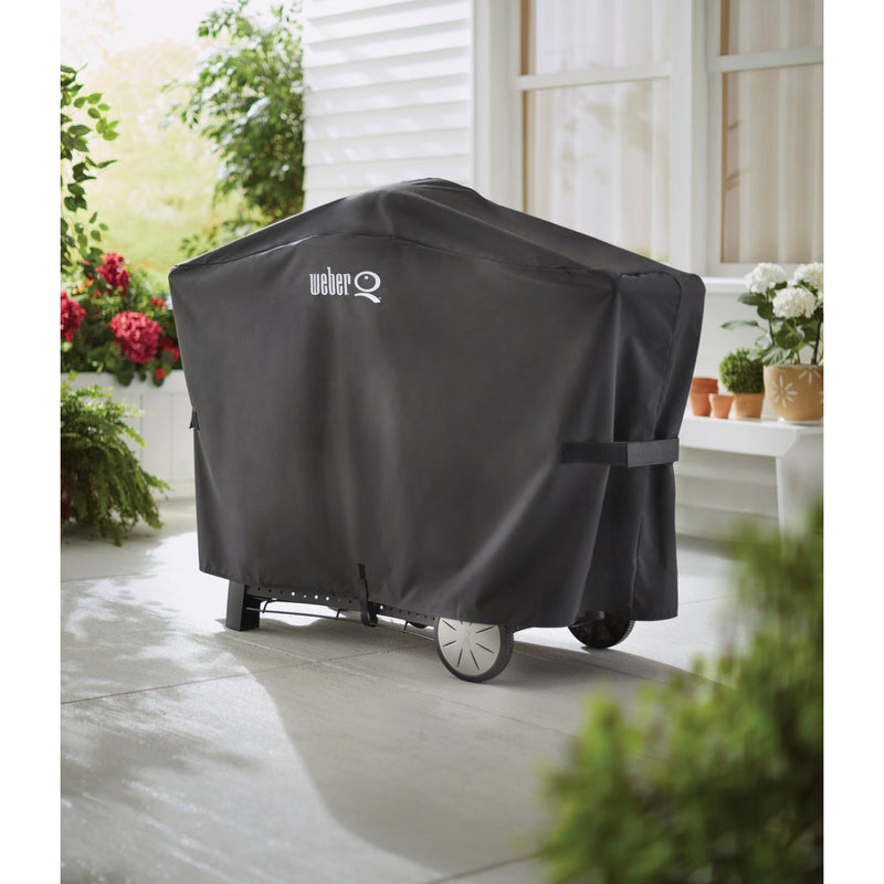 Weber Q Black Q 2000 with Q Cart & 3000 Grill Cover