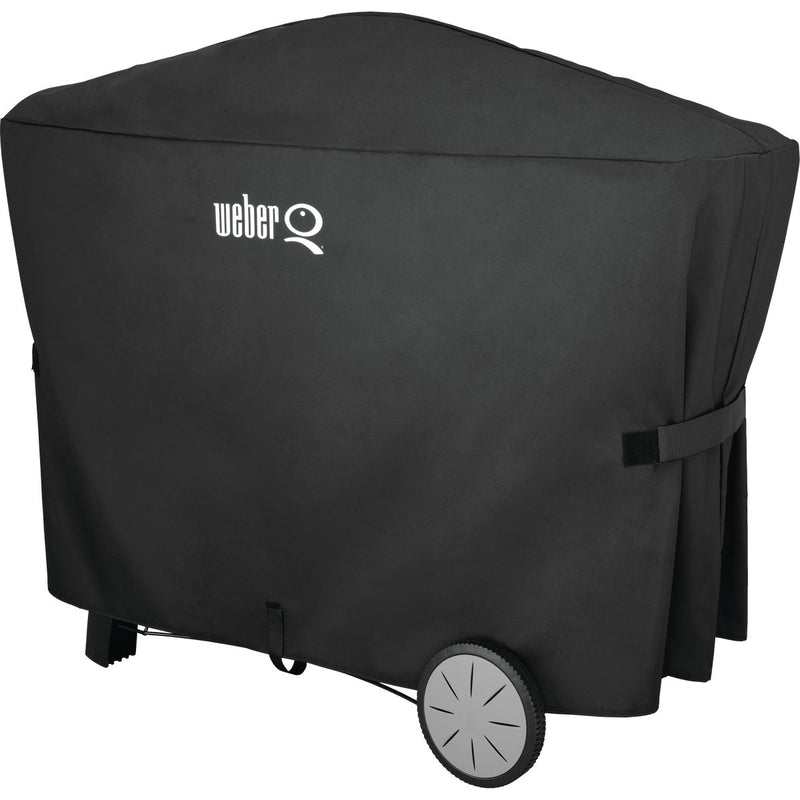 Weber Q Black Q 2000 with Q Cart & 3000 Grill Cover