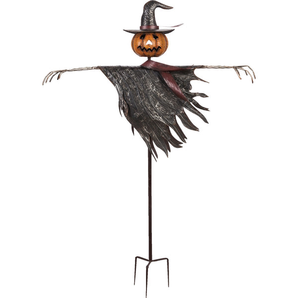 Evergreen 67.5 In. H. Iron Oversize Jack-O-Lantern Scarecrow Halloween Yard Stake