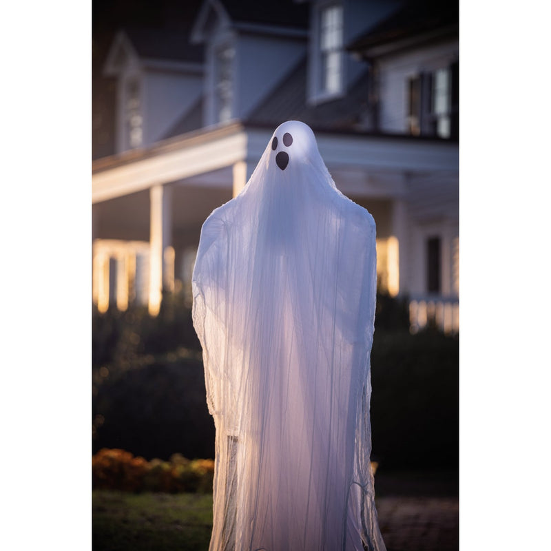 Evergreen 8 Ft. Lighted Ghost Halloween Yard Stake