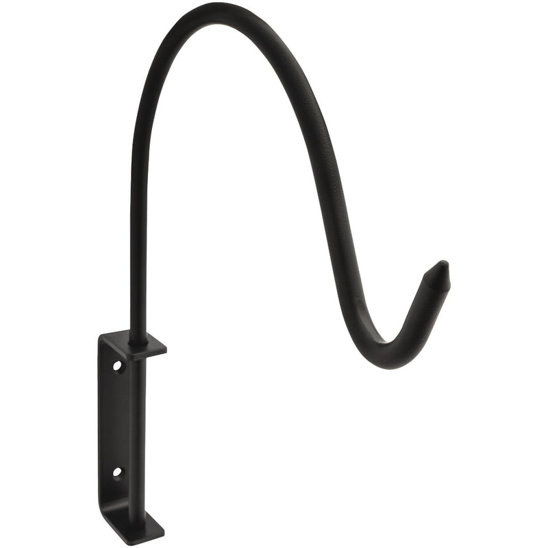 National 2643 12-13/16 In. Black Steel Curved Planter Hanger