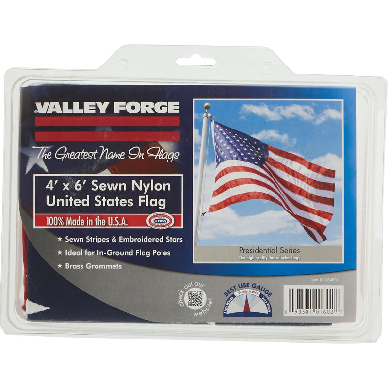 Valley Forge 4 Ft. x 6 Ft. Nylon American Flag