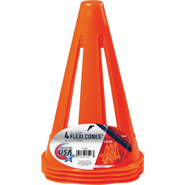 Franklin Flexi Cones 9 In. Field Marker Cone (4-Pack)