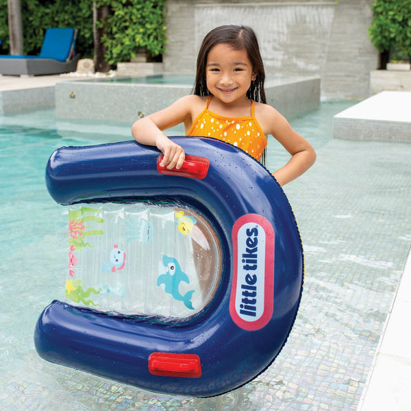 PoolCandy Little Tikes Ride-On Inflatable Kickboard with Window